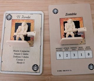 HeroQuest Figura Zombie + Tarjeta El Zombi