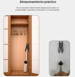 Soporte para ropa y plancha ajustable
