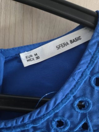Vestido azul Mango talla M