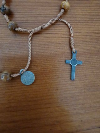 Bracciale San Pio con croce e medaglia