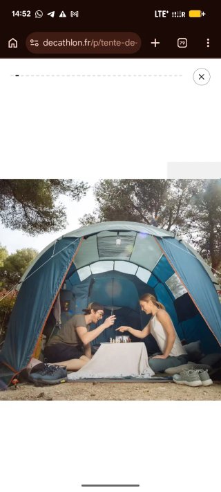 Tienda de campaña Quechua Arpenaz 4.1 camping