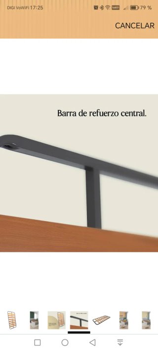 Somier Cama 90x190 cm con patas, sin estrenar.