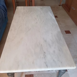 Tavolo basso rettangolare in marmo