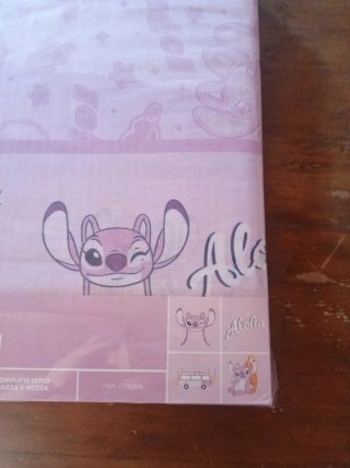 Set Lenzuola 1 Piazza e Mezza Stitch Disney