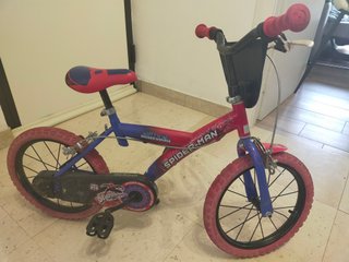 Bici Bambino Spiderman Rossa e Blu