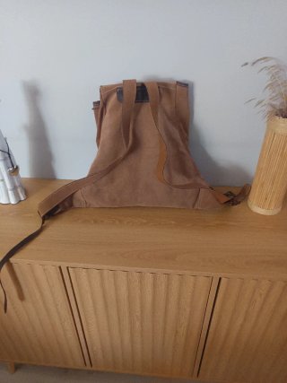 Mochila de piel estilo vintage sin estrenar