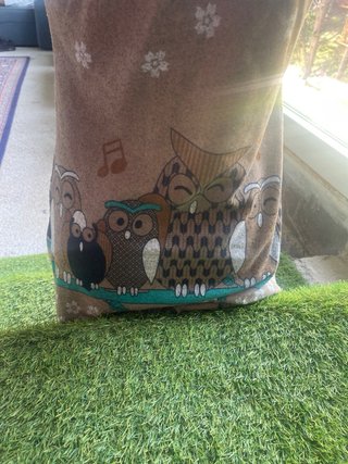 Vestido estampado búhos talla M