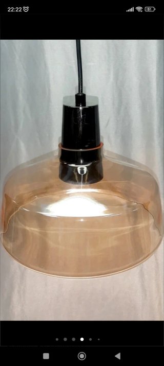 Lámpara cristal ámbar