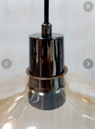 Lámpara cristal ámbar