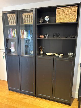 Estantería IKEA Negra y Madera