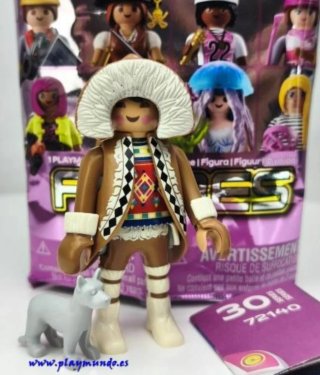 Playmobil Esquimal Serie 30 Chica