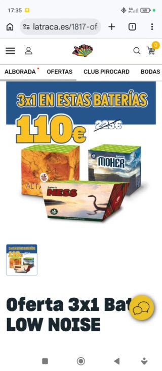 Batería de cohetes para el mundial