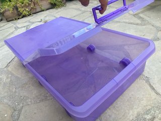 Caja bajo cama Tatay 63L transparente