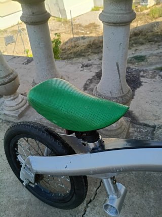 Bicicleta infantil 14 pulgadas gris y verde