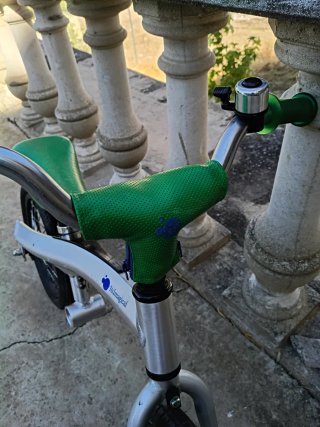 Bicicleta infantil 14 pulgadas gris y verde