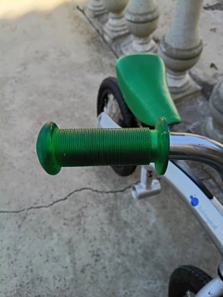 Bicicleta infantil 14 pulgadas gris y verde