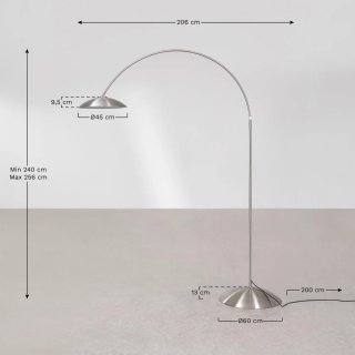 Sklum Lámpara Pie Lomira Hierro E27 IP44 240-256cm