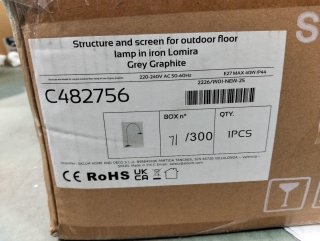 Sklum Lámpara Pie Lomira Hierro E27 IP44 240-256cm