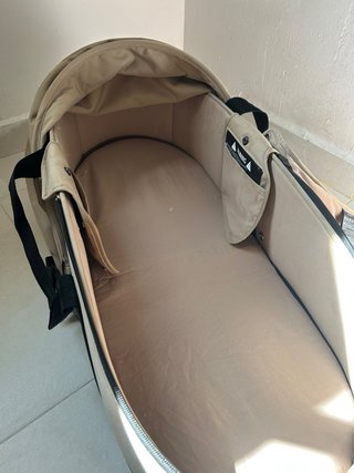 Capazo Yoyo Babyzen Beige con Adaptadores y bolsa