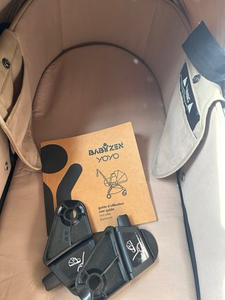 Capazo Yoyo Babyzen Beige con Adaptadores y bolsa