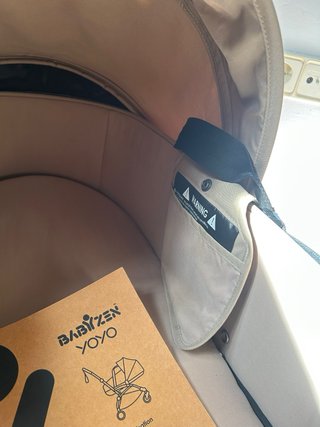 Capazo Yoyo Babyzen Beige con Adaptadores y bolsa