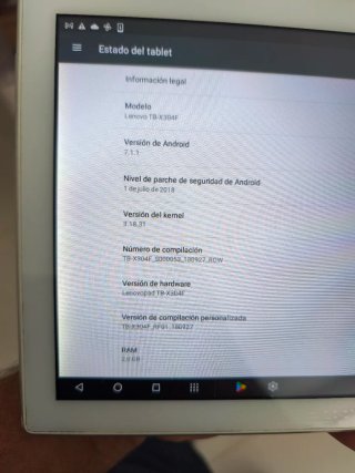 Tablet Lenovo TB-X304F Bianco