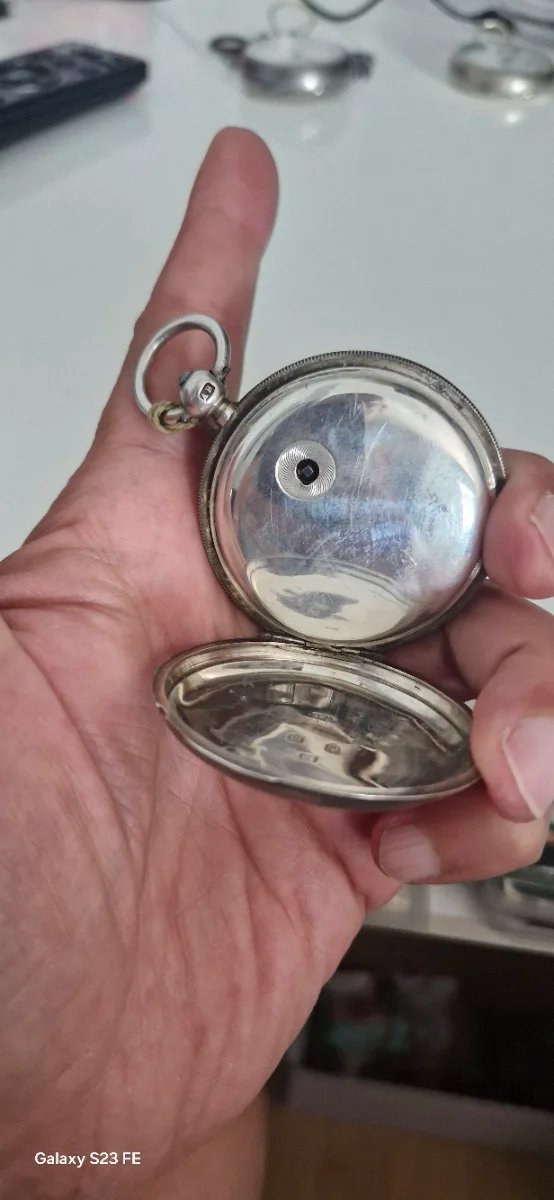 OROLOGIO IN ARGENTO LONDRA 1887 CHIAVE ORIGINALE
