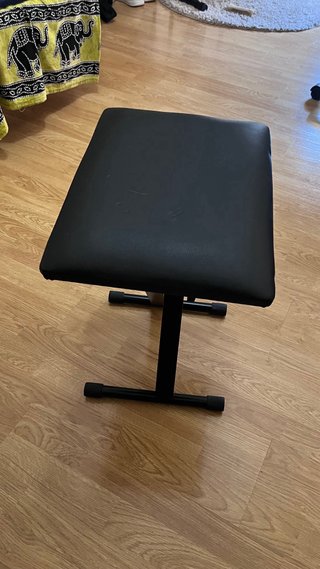 Taburete Piano Plegable Negro