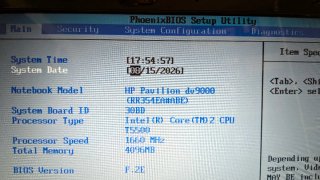 Portátil 19" HP Pavilion dv9000 Intel Core 2 Duo