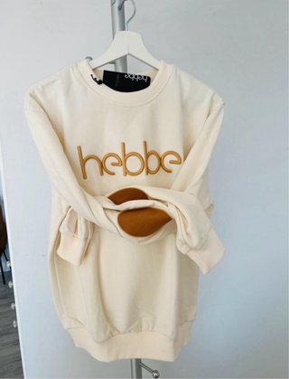 Sudadera HEBBE Algodón Talla L + Camiseta Regalo