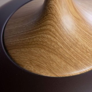 Lámpara Colgante Aluminio Madera Marrón