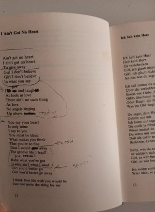 Frank Zappa, Songbook. Edición inglés/aleman