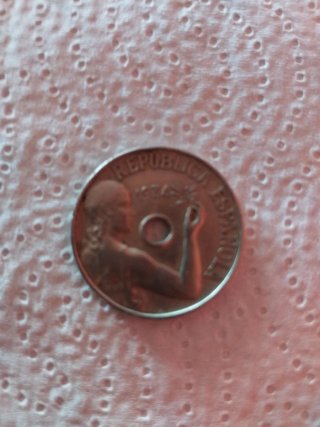 Moneda Antigua 25 Centimos.del 1934 Republica