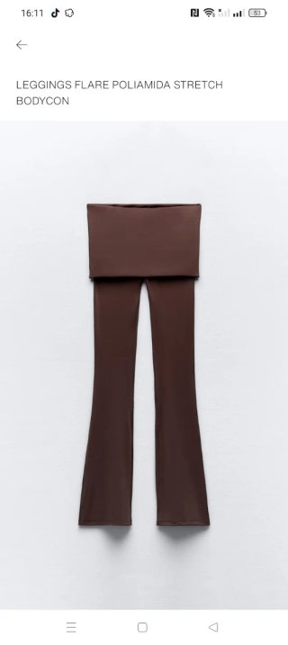 Leggings acampanados poliamida stretch