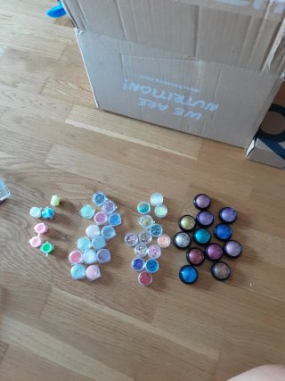 Set purpurina y polvos para uñas
