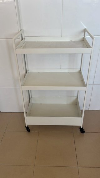 Carrito auxiliar blanco 3 estantes Ikea