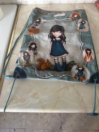 Bolsa Santoro Gorjuss Azul y Marrón