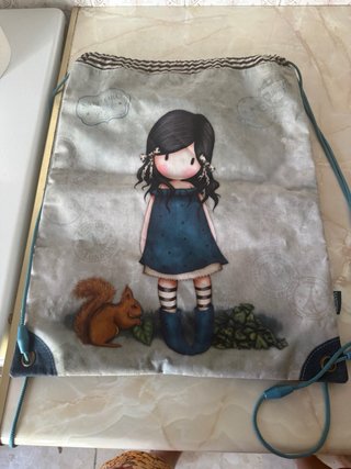 Bolsa Santoro Gorjuss Azul y Marrón