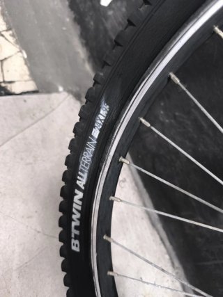 Rueda trasera bicicleta 24 x 1.95