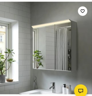 Armario baño espejo IKEA TREASJÖN 80x17x75cm