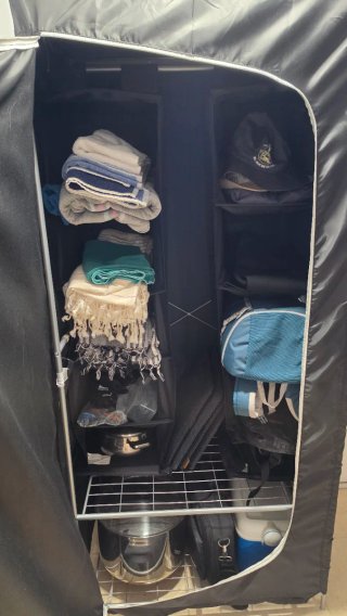 Armario Tela Desmontable IKEA Negro