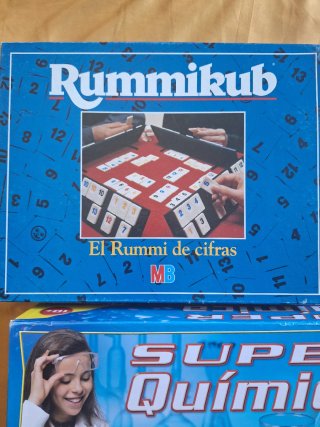 Lote Juegos de Mesa: Rummikub, Twister, Química