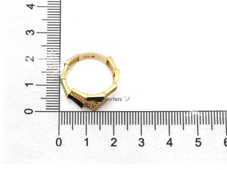 sortija oro 18k con piedra con circonita