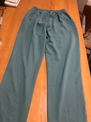Pantalón mujer verde azulado