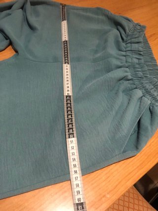 Pantalón mujer verde azulado