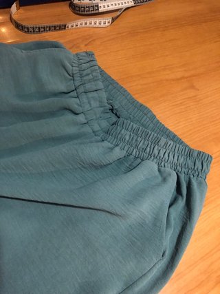 Pantalón mujer verde azulado