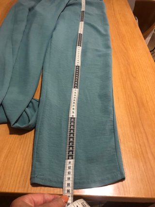 Pantalón mujer verde azulado