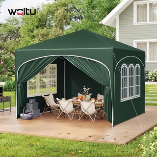 CARPA VERDE 3X3 PLEGABLE NUEVA CON PAREDES