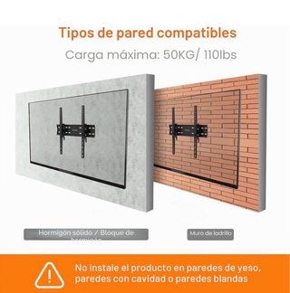 Soporte TV GRIFEMA 26-65 VESA 400x400