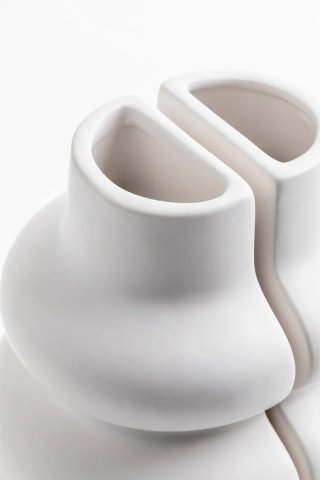 Sujetalibros Sklum Crosby Cerámica Blanco